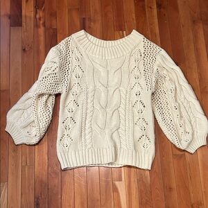 Kori Cream Cable Knit Women's Sweater